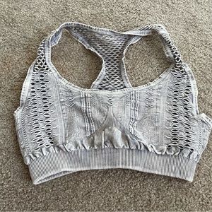 Boutique Buy Decorative Gray Sports Bra OS
